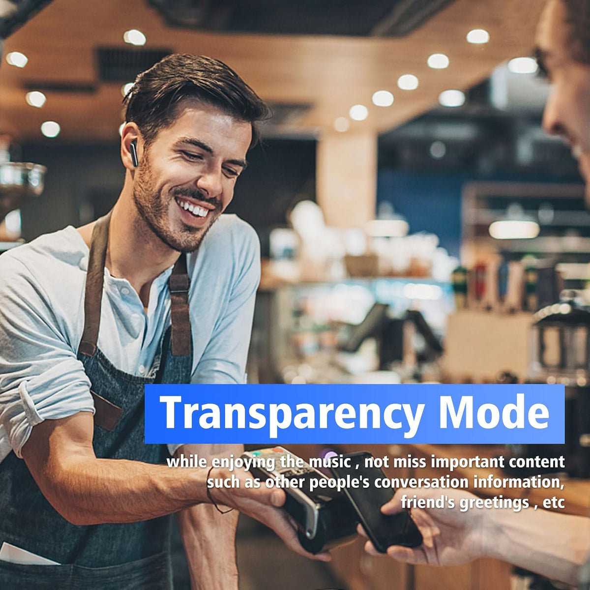 Wireless Earbuds Bluetooth 5.3 Hybrid Active Noise Cancelling