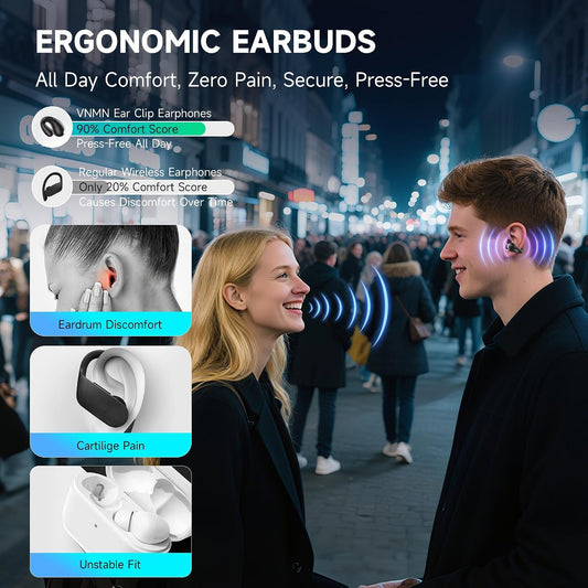 Open Ear Earbuds Wireless Bluetooth 5.3 Earphones