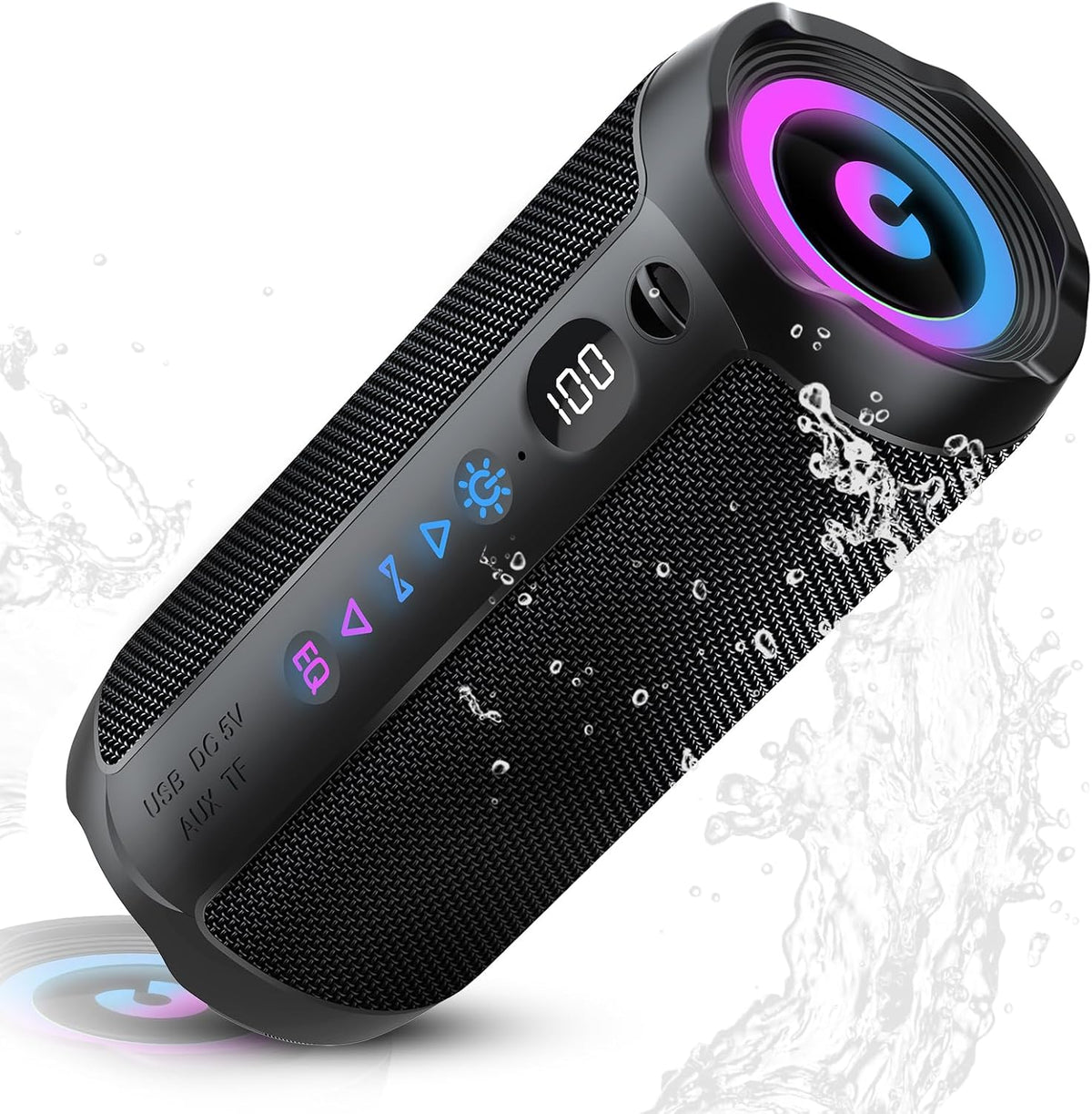 Portable Bluetooth Speaker, Bluetooth 5.4 Speaker
