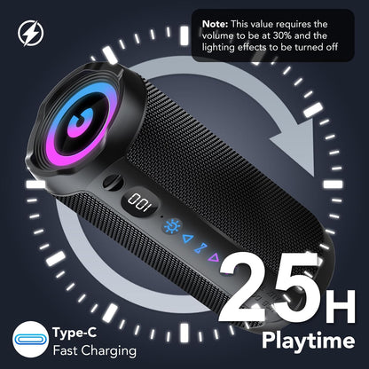 Portable Bluetooth Speaker, Bluetooth 5.4 Speaker
