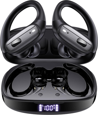 Wireless Earbuds with Ear Hooks, Running Headphones